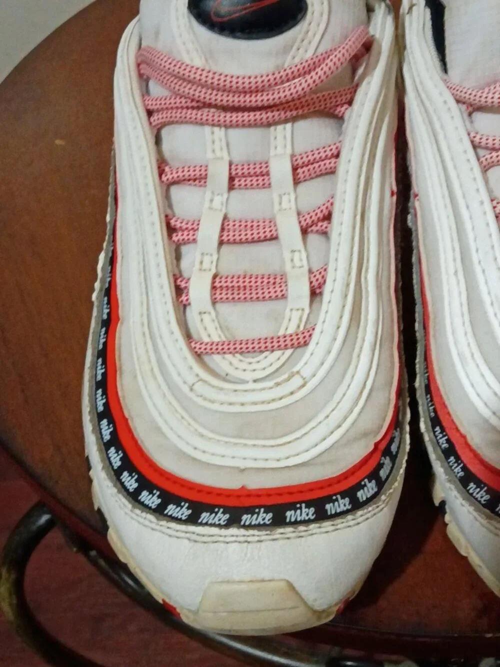 Nike Air Max 97 Script Swoosh Pack Red White CQ4817-100 GS Youth Size 5Y